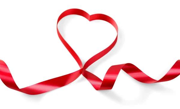 Close up of  red ribbon — Stock Photo, Image
