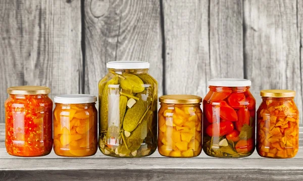 Tasty conserved vegetables — Stock Photo, Image