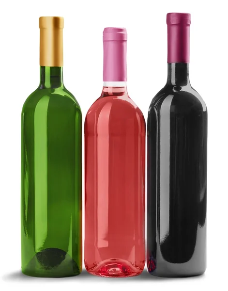 Borosüvegek, fehér — Stock Fotó