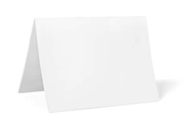 Blank card on white — Stock Photo, Image