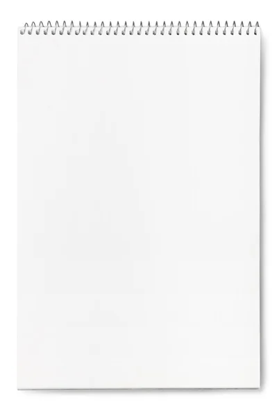 Libreta en blanco sobre fondo — Foto de Stock