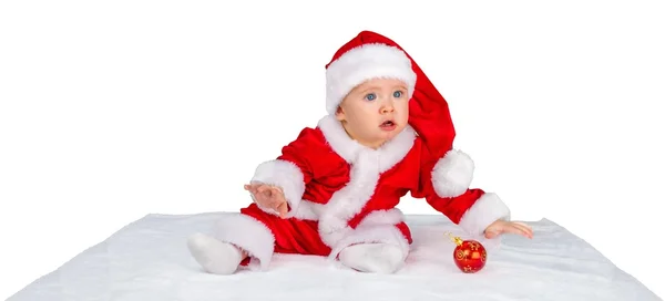 Lindo niño de Santa Claus — Foto de Stock