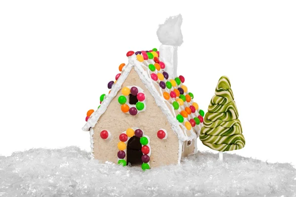 Christmas Gingerbread Cookie House — Stock Photo, Image