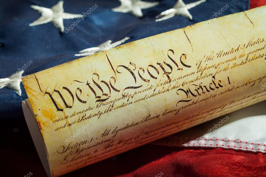 Roll of vintage US Constitution Stock Photo by ©billiondigital 114730096