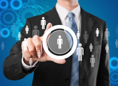 işadamı ve internet ve sanal gerçeklik