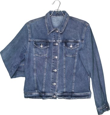 denim Kot ceket askı üzerinde