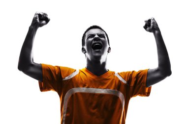 genç erkek futbol oyuncusu 