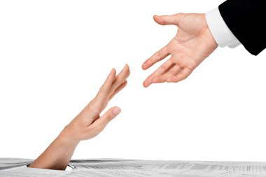 işkadını el kağıt yığını
