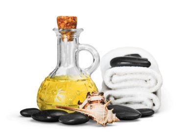 bazalt taş ve havlu