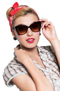 pin-up makyaj kadınla 