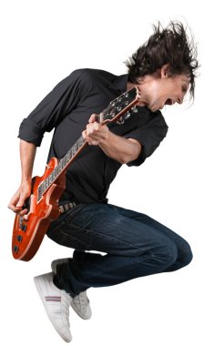 müzik adam gitarist