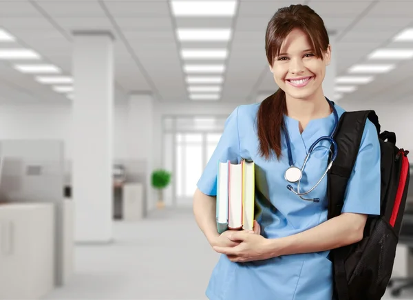 Attractive young female doctor — Stock Photo, Image