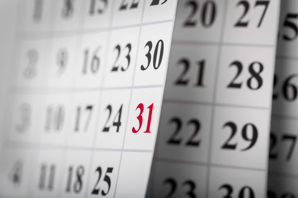 Modello di calendario organizzatore — Foto Stock