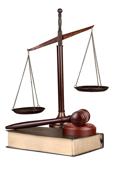 Justice Scales and books — Stock Photo, Image