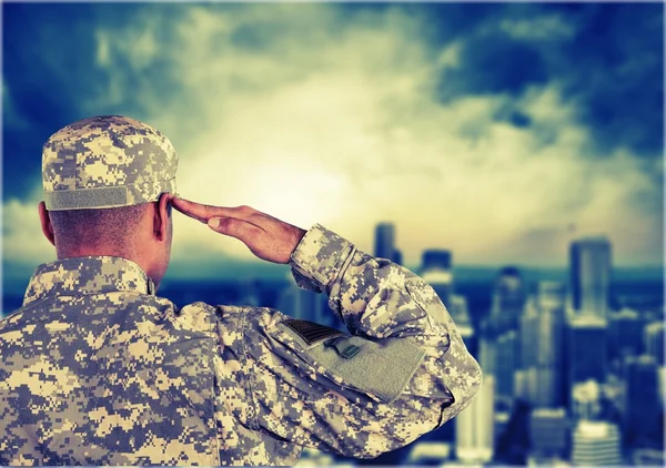 Young military soldier man — Stock Photo, Image
