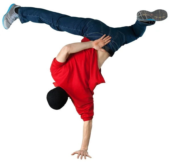 Mladý pohledný muž breakdance — Stock fotografie