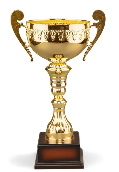 Golden trophy cup — Stock Photo, Image