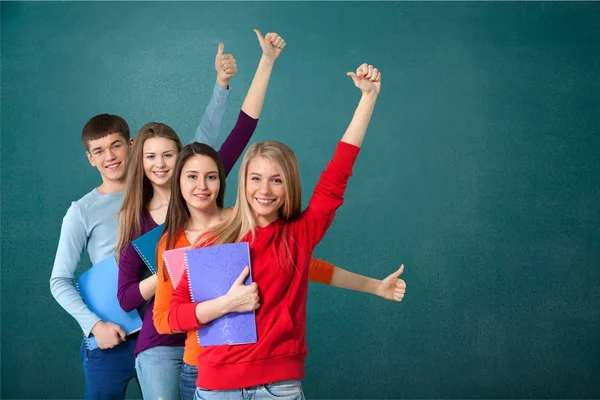 Group of students with books — Zdjęcie stockowe