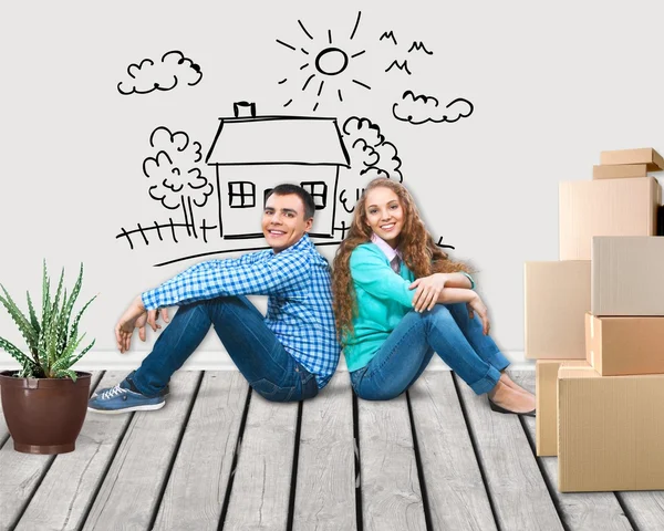 Happy young couple — Stock Photo, Image