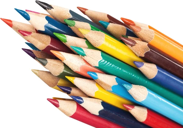 Colored pencils  isolated — Stock Photo, Image