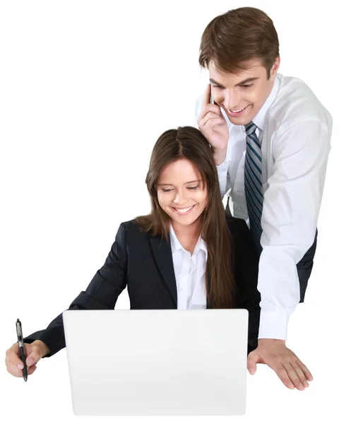 Handsome young businesspeople — Stock Photo, Image