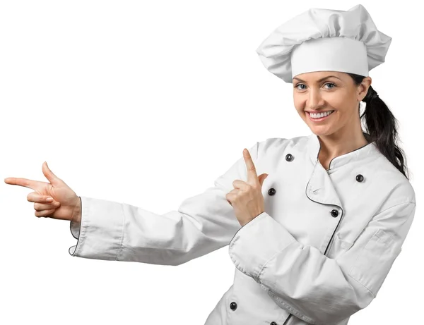 Portrait of young woman chef — Stock Photo, Image