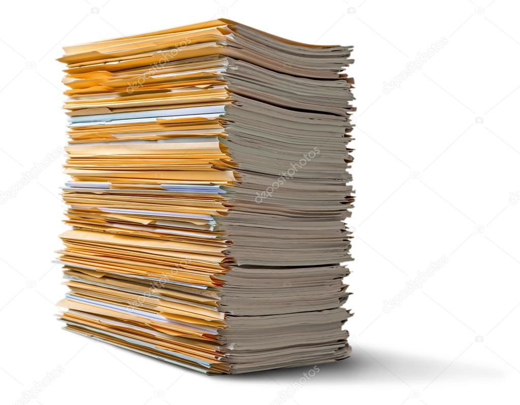file folders with documents 