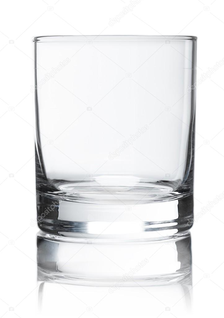 Empty glass for whiskey 