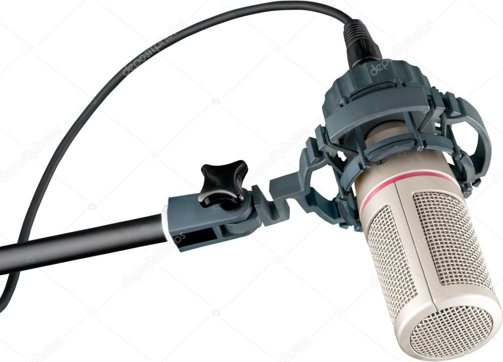 microphone in  digital studio 