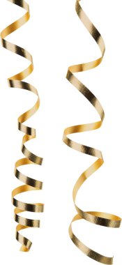serpentine streamers hanging on background clipart