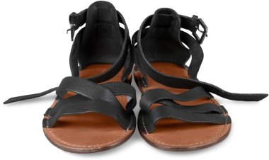 Arka plan üzerinde kadın ayakkabı.