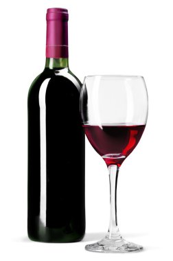 kırmızı şarap ve cam