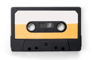 Old audio cassette isolated clipart