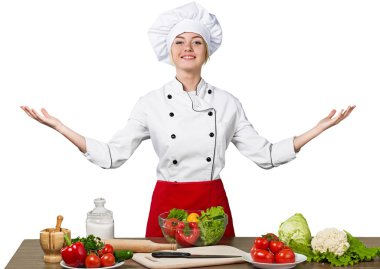 yemek güzel bir kadın