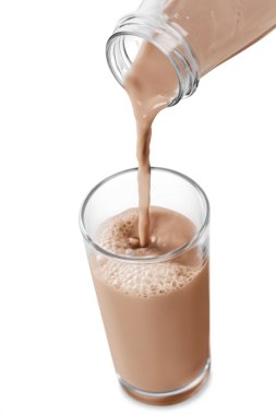 Lezzetli milkshake, izole 