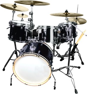 Drum Kit arka plan üzerinde izole