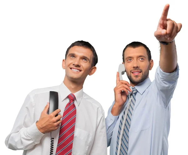 Dos hombres de negocios trabajando juntos — Foto de Stock