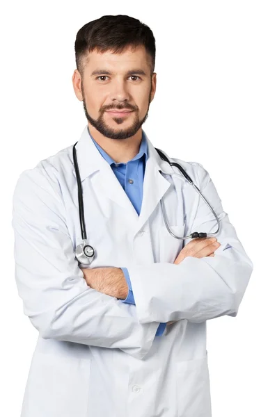 Knappe jonge mannelijke arts — Stockfoto