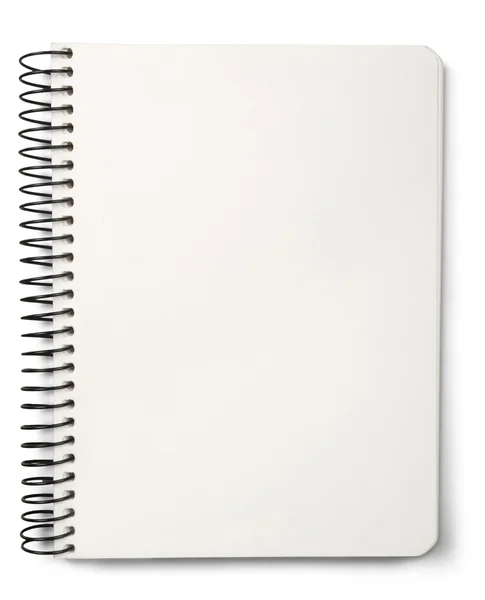 Notebook in bianco sullo sfondo — Foto Stock