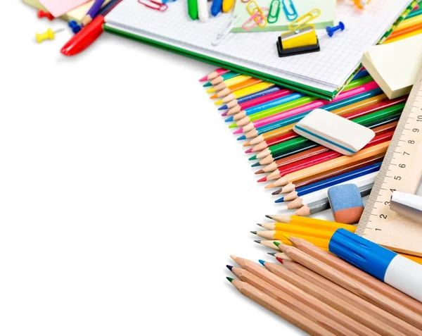 Material escolar para a educação — Fotografia de Stock