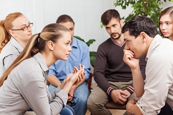 Leden van de steungroep — Stockfoto