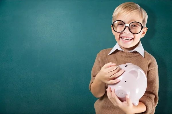 Divertido niño en gafas redondas —  Fotos de Stock