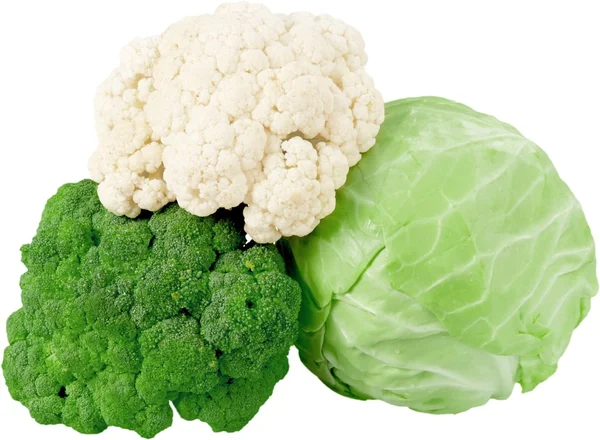 Broccoli, cavoli e cavolfiori — Foto Stock