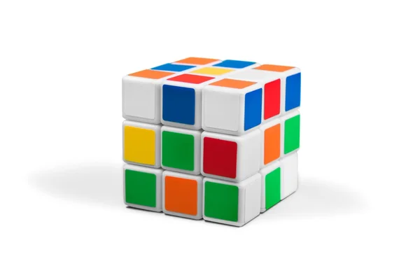 Arka plan üzerinde Rubik küpü. — Stok fotoğraf