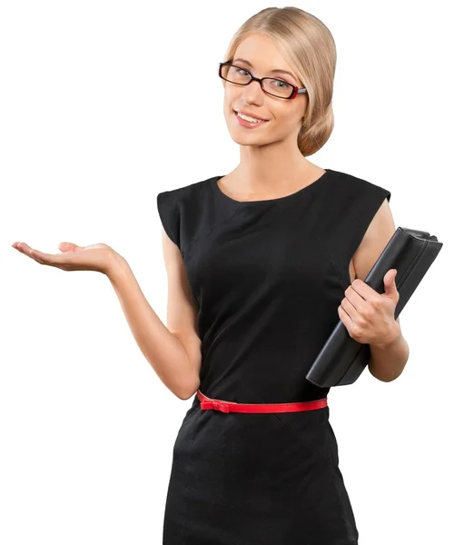 Smiling happy  businesswoman — Stock Photo, Image