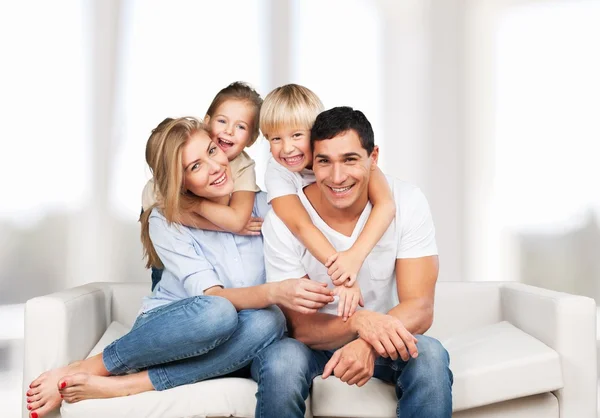 Beautiful smiling family Stock Photo