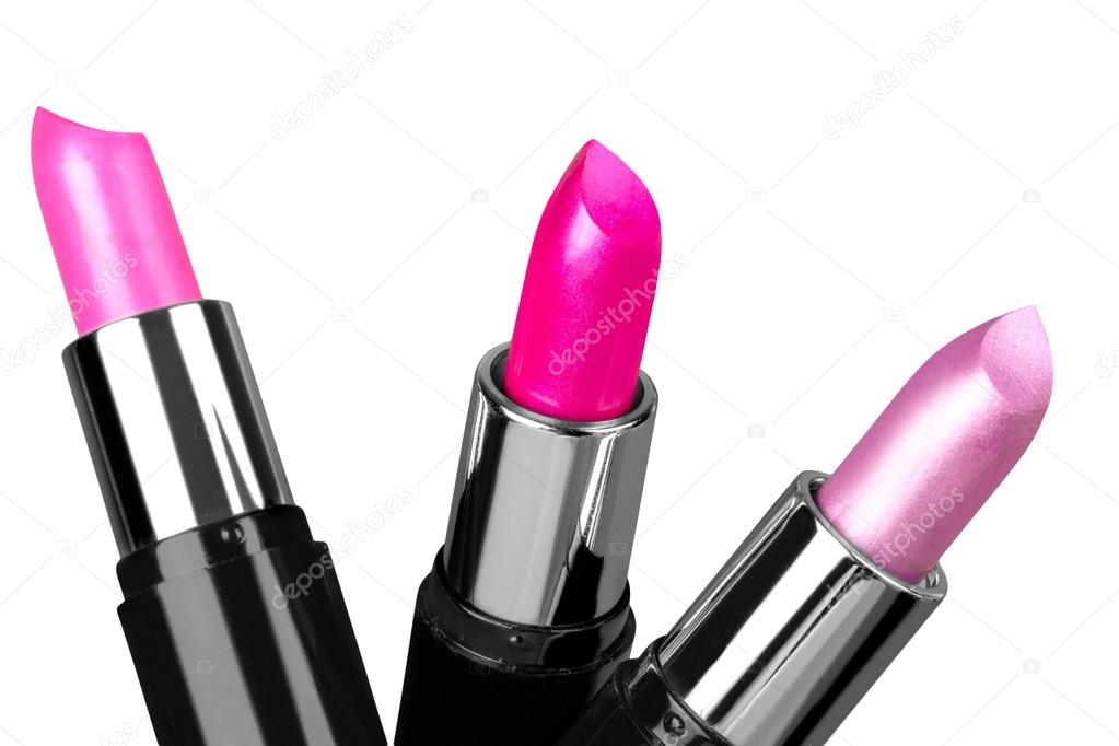 Three Colorful Lipsticks