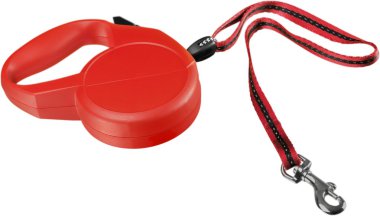 Kırmızı retractable kira kontratı köpek için 