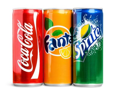 Coca Cola, Fanta ve Sprite kutular