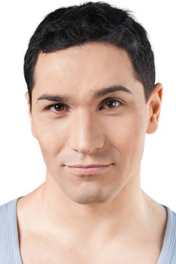 Yakışıklı adamın yüz ifadeleri